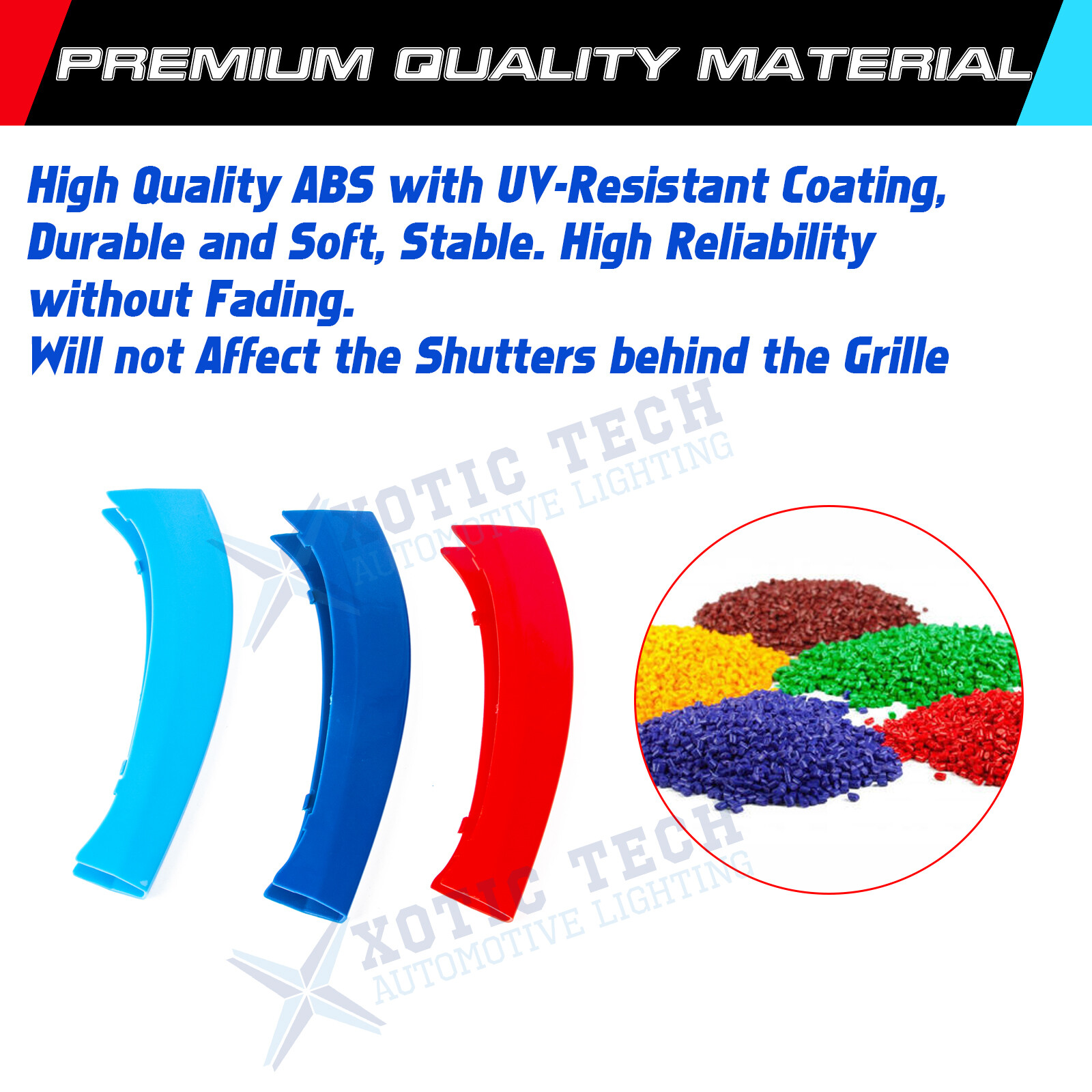M-Color Front Grille Insert Decoration Trim For BMW X3 2011-2017 X4 2014-2018