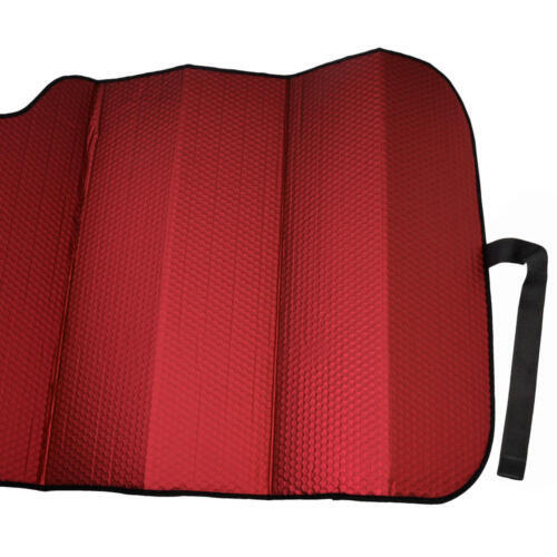 Foldable Jumbo Car Window Cover Sun Shade Auto Visor – Red Foil Reflective