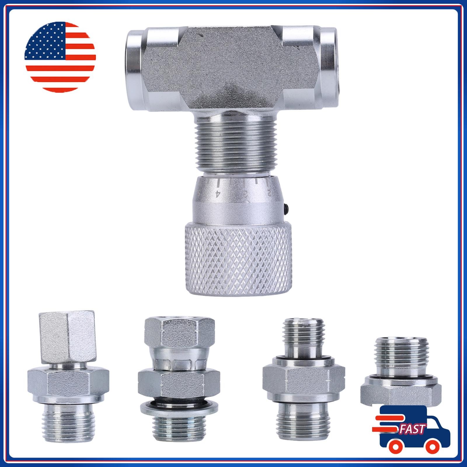 For Fluids Gases 3/8″ Hydraulic Flow Control Two-way Joint NPT Carbon Steel