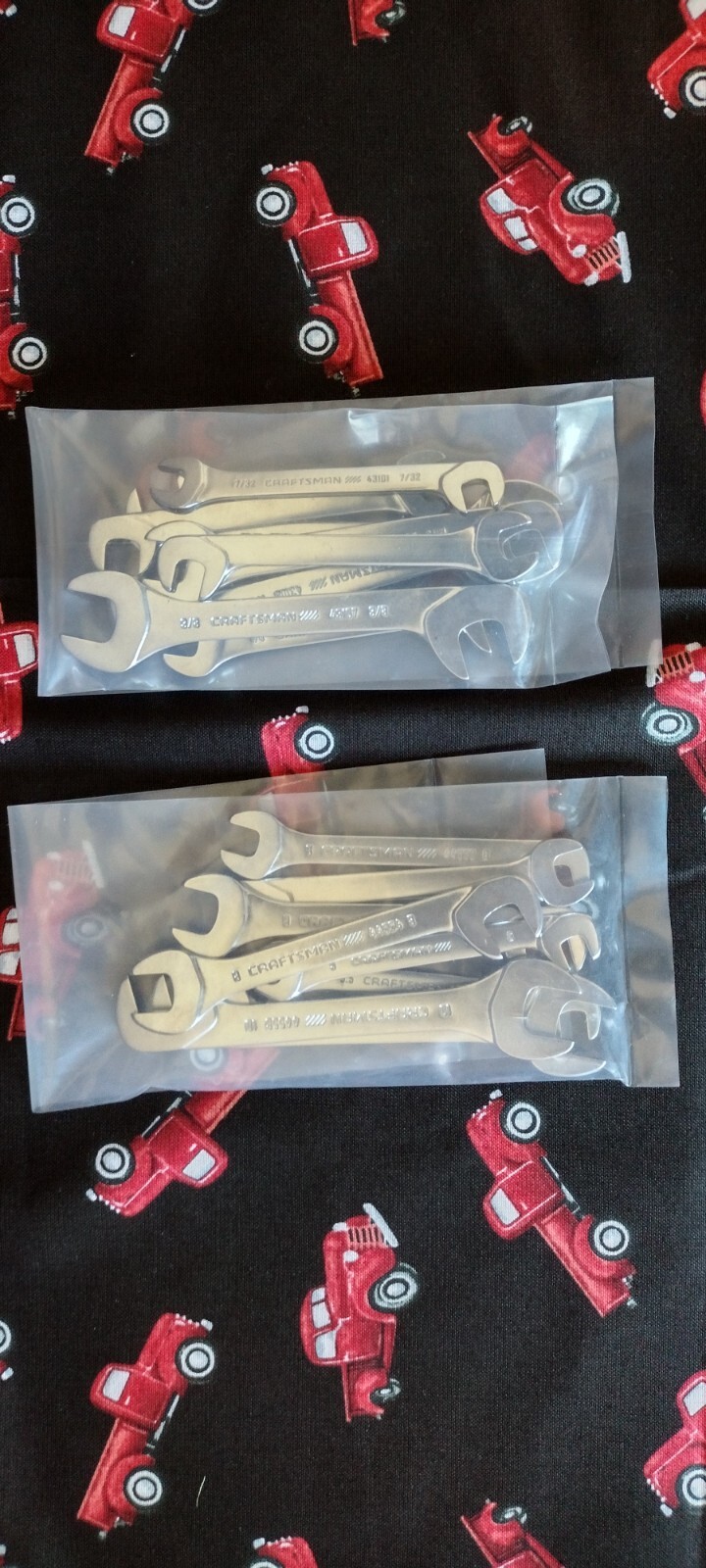 Craftsman 16 Piece Open End Thin Ignition Wrench Set SAE/Metric NEW