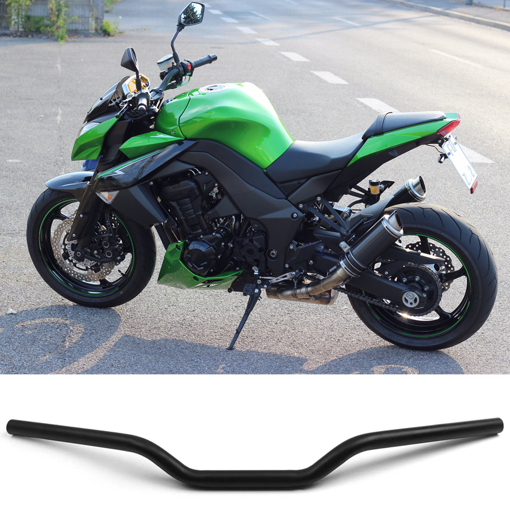 Motorcycle Handlebar Handle Bars 7/8″ 22mm Black For Kawasaki Z1000 Z750