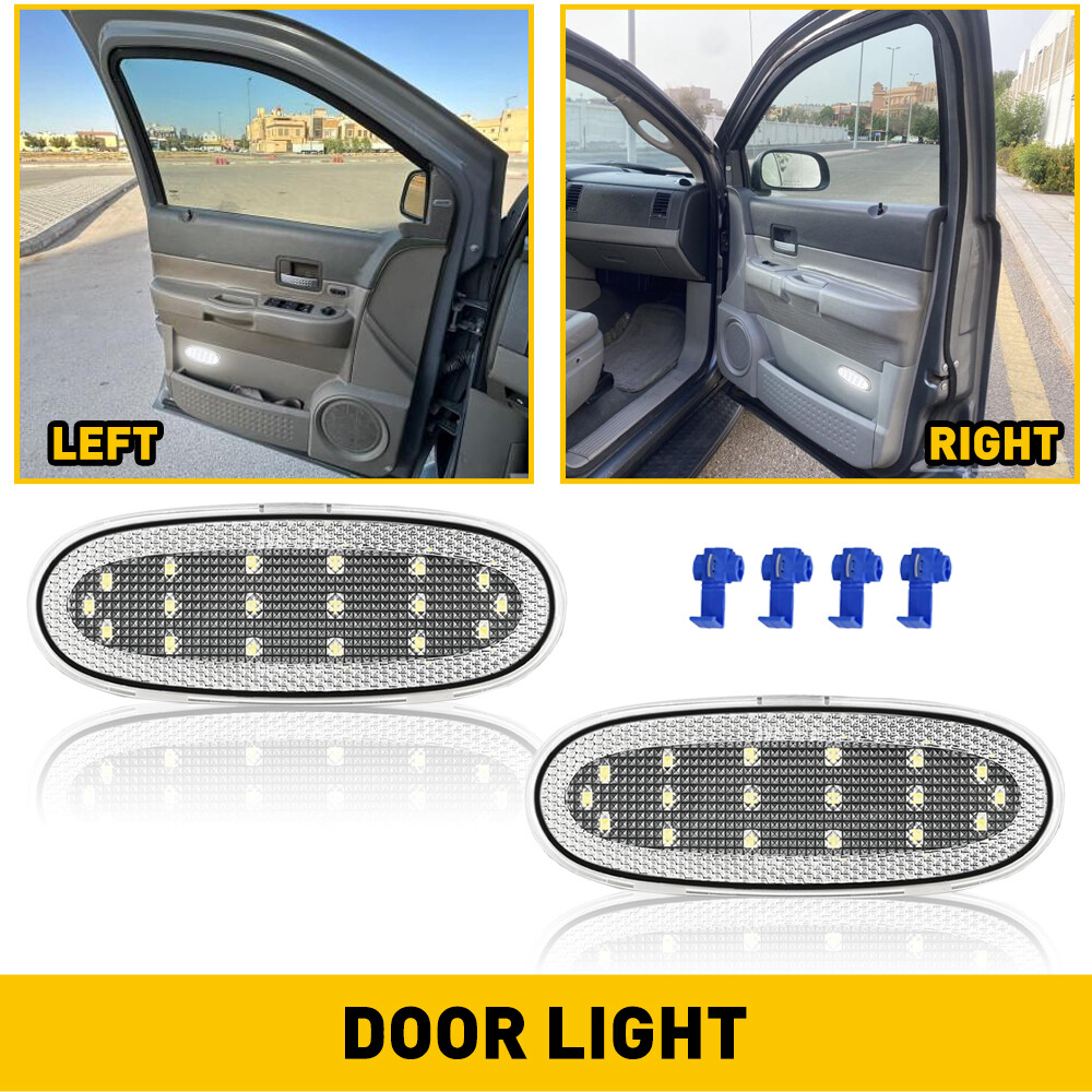 2pcs LED Door Courtesy Lights For 2002-2009 Dodge RAM 1500 2500 3500 Accessories