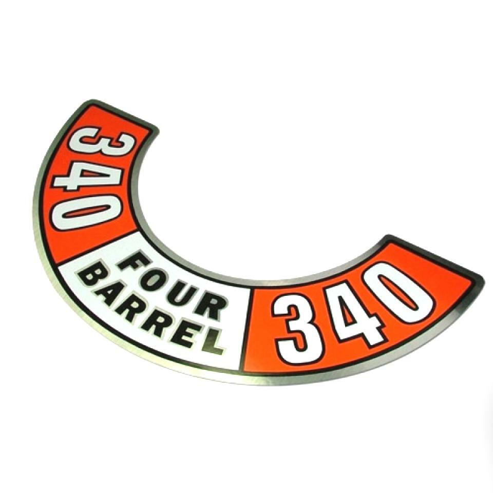 Fits 1972-73 Dodge Plymouth 340 Four Barrel Air Cleaner Decal MoPar Cuda Charger