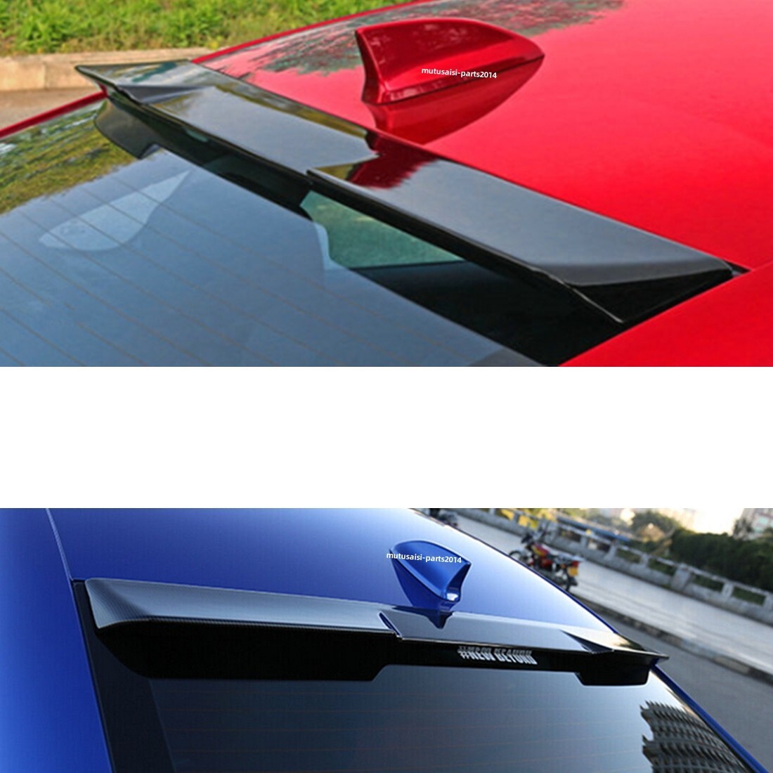 Fits 09-16 AUDI A4 B8 B8.5 S4 Gloss Black RS Style Rear Window Roof Spoiler Wing