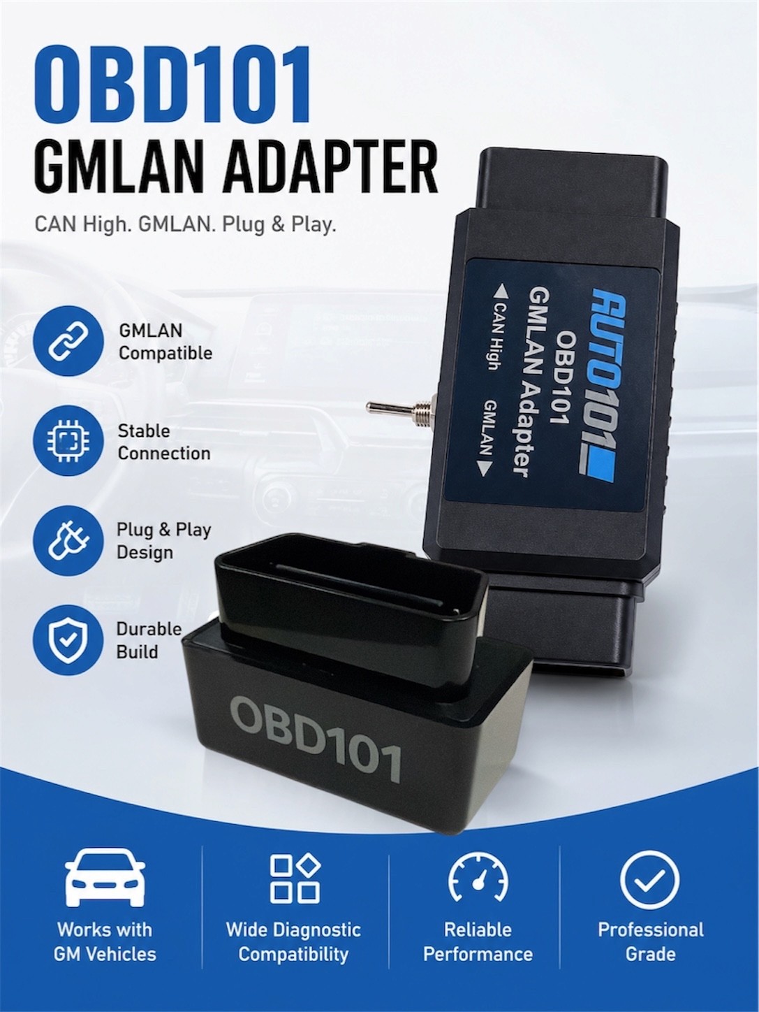 OBD101 Automotive scanner for Auto101 pro