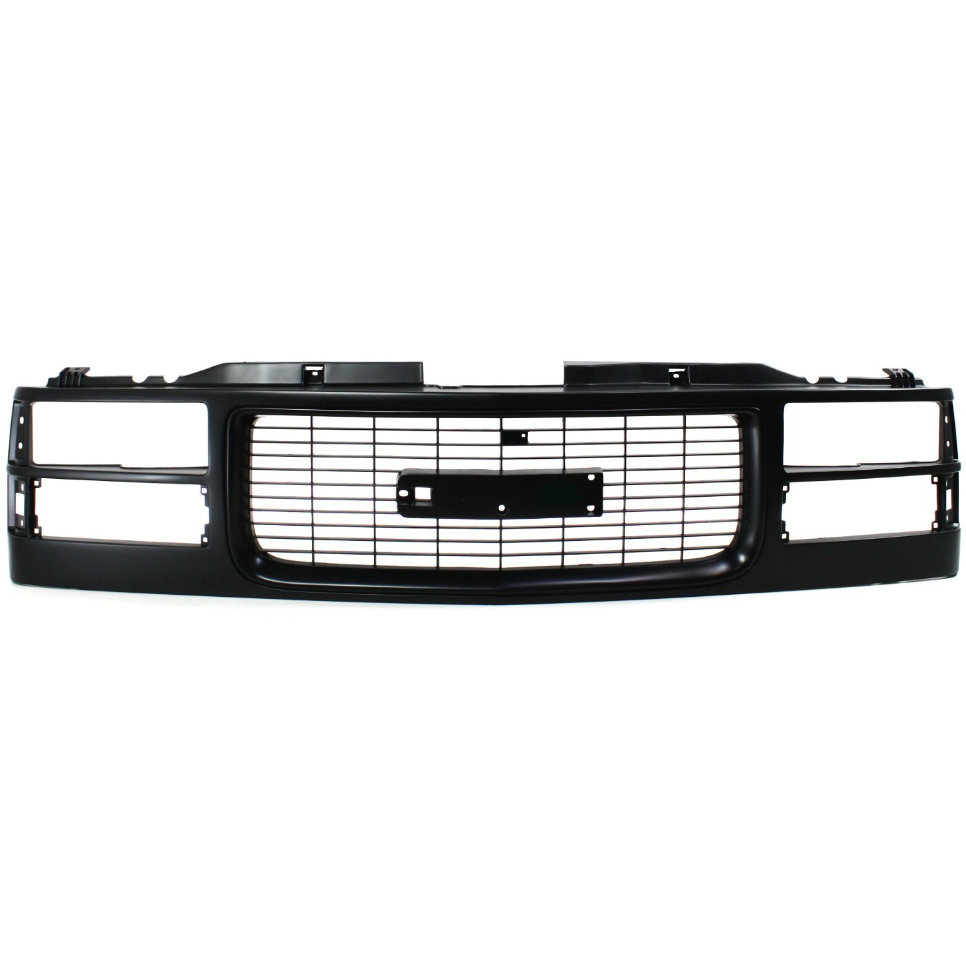 Grille Assembly For 94-98 GMC C1500 94-00 K1500 K2500 Yukon Black Insert Opening
