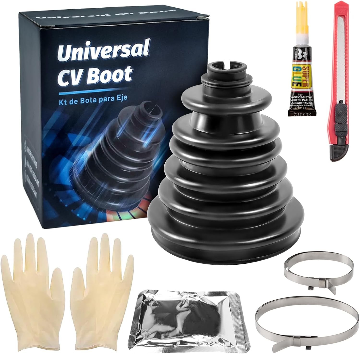 CVS18 Universal Split CV Boot Replacement Kit – Silicone Constant Velocity Joint
