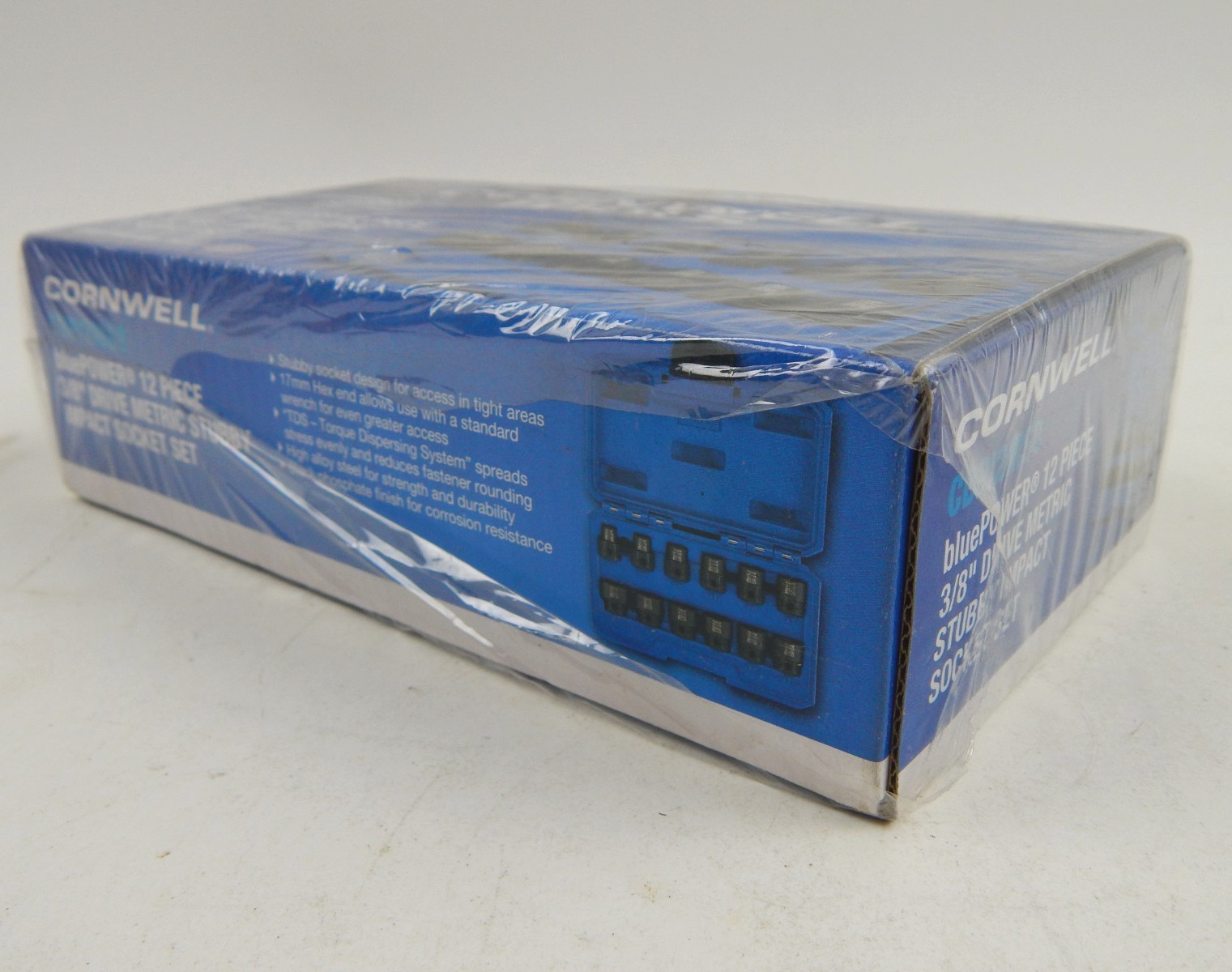 Cornwell CBPI2MSB BluePOWER 12 Piece 3/8” Drive Square or Hex Stubby Metric NEW