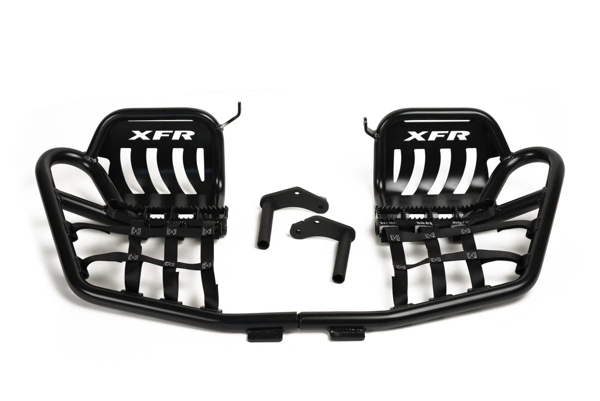 XFR Pro Peg II Foot Peg Nerf bars Heel Guards Yamaha RAPTOR 700 700R PS208-HG