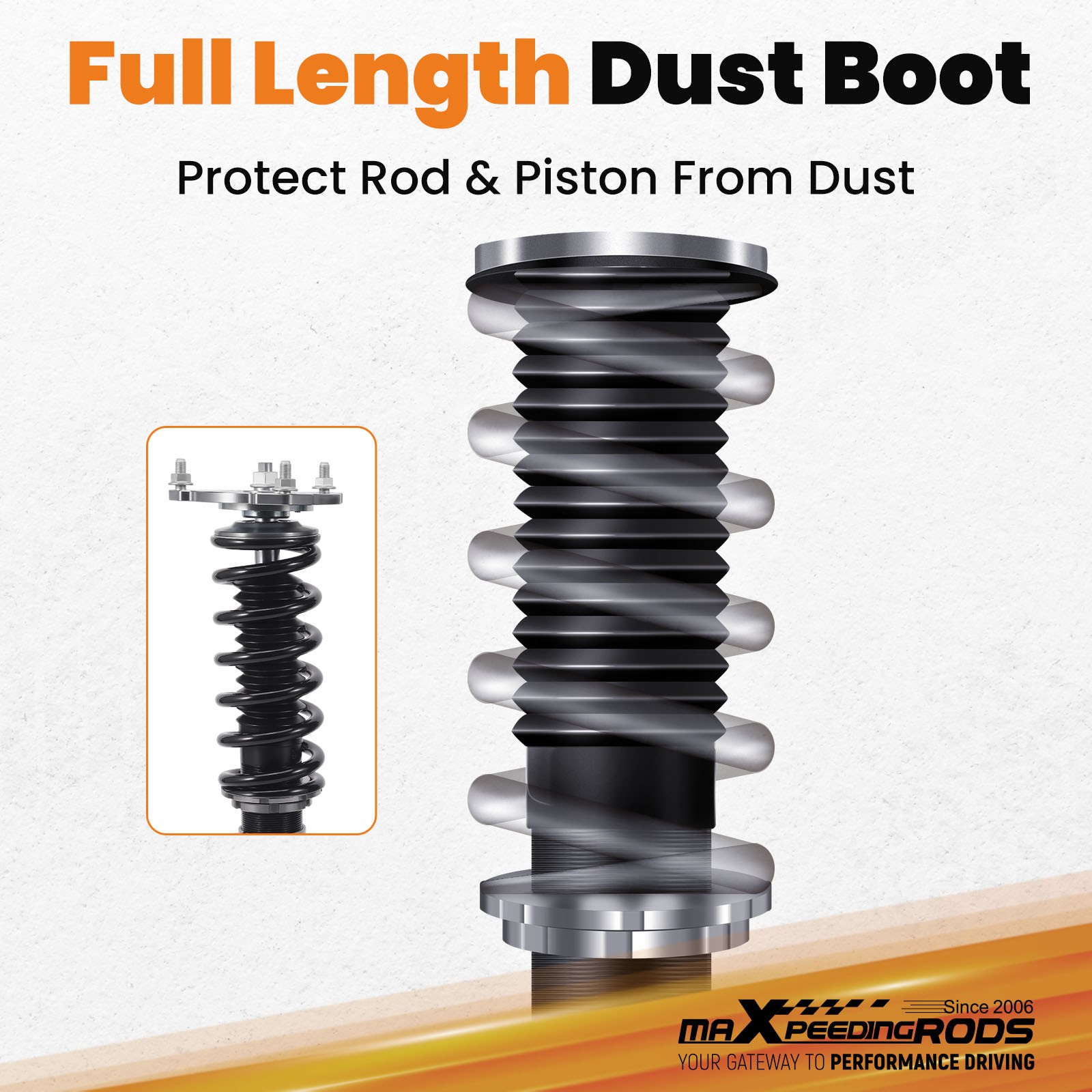 Maxpeedingrods Adjustable Coilovers Lowering Coils for Chevrolet Impala 2000-11