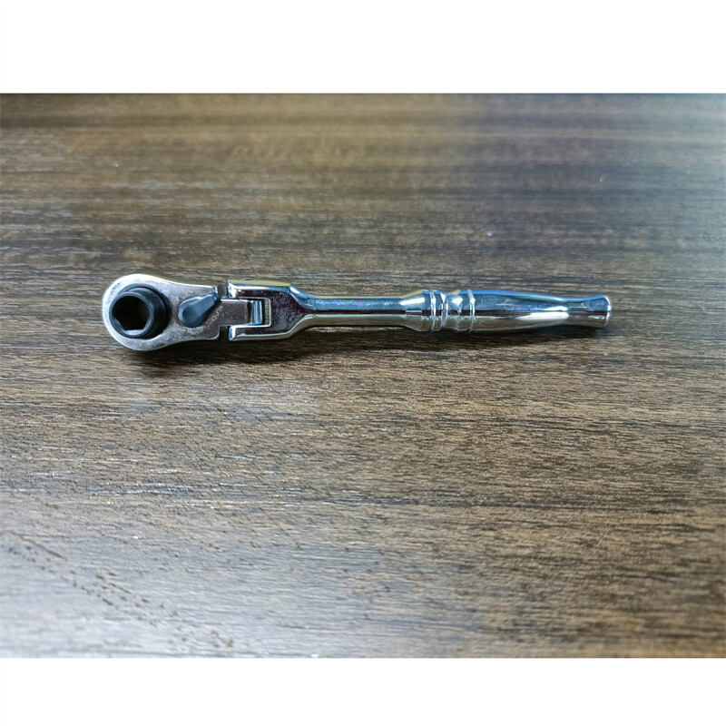 1/4″ Drive Ratchet Handle Socket Wrench 72 Tooth Flexible Head Stubby Round