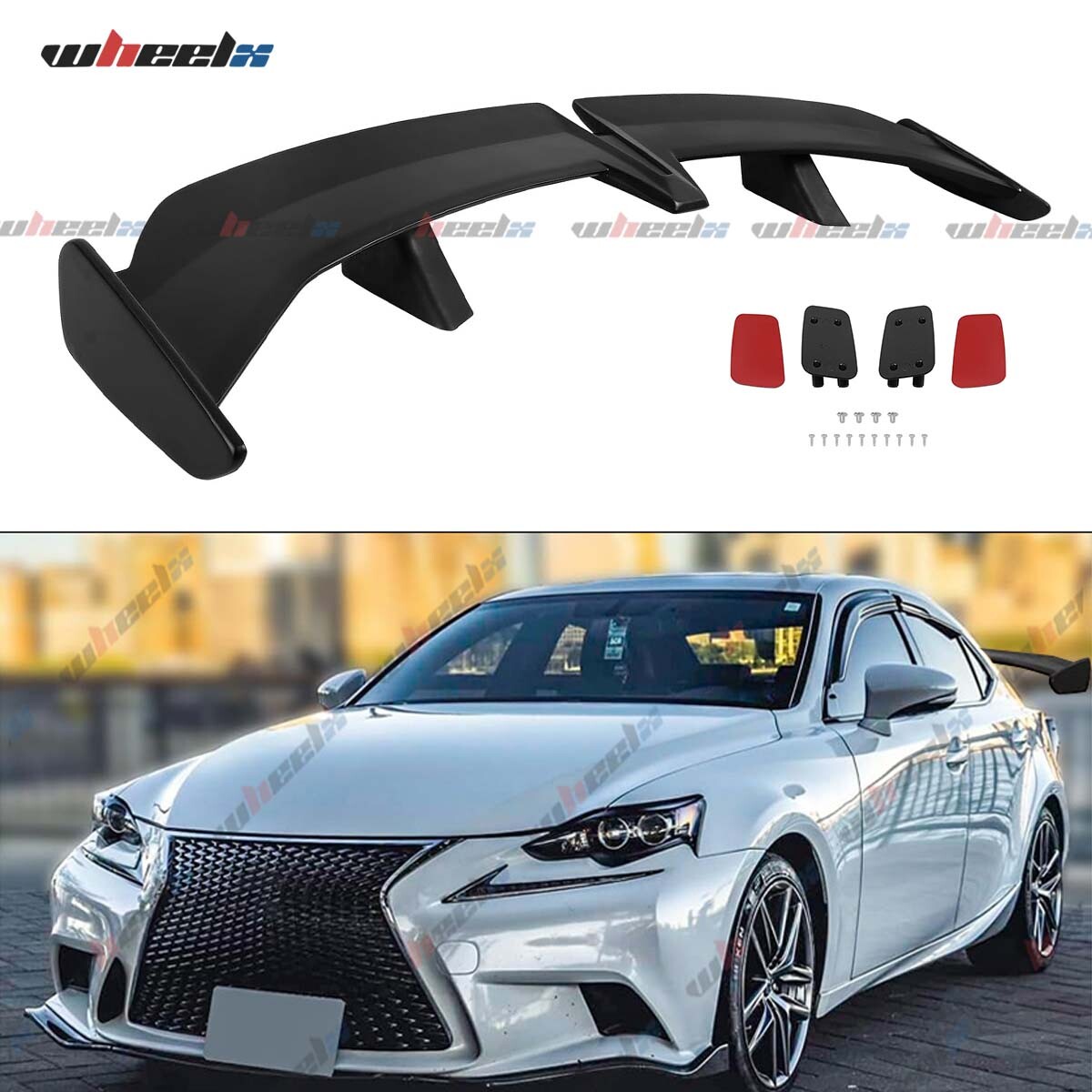 54” PRO Gloss Black Rear Trunk Spoiler Wing For Lexus IS250 350 300 200 Sedan