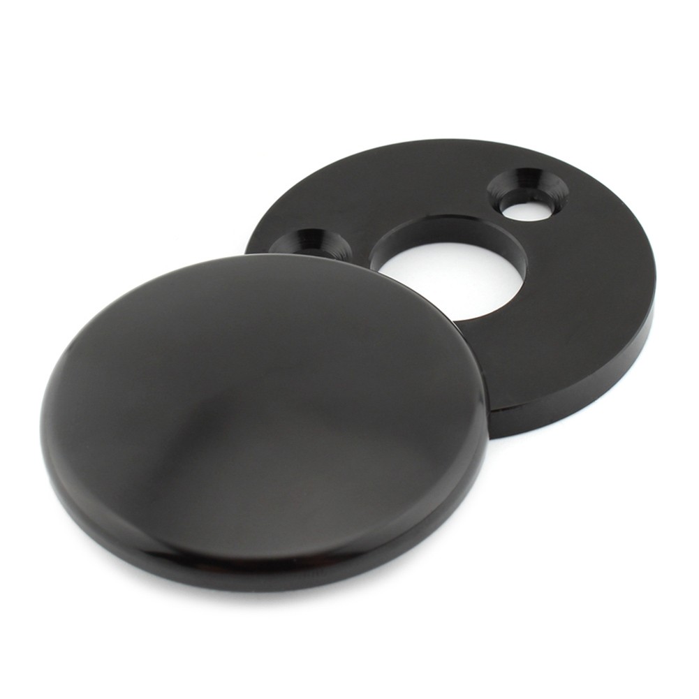 Motorcycle Fork Lock Cover Aluminum Alloy For Harley Road King 1994+ Black