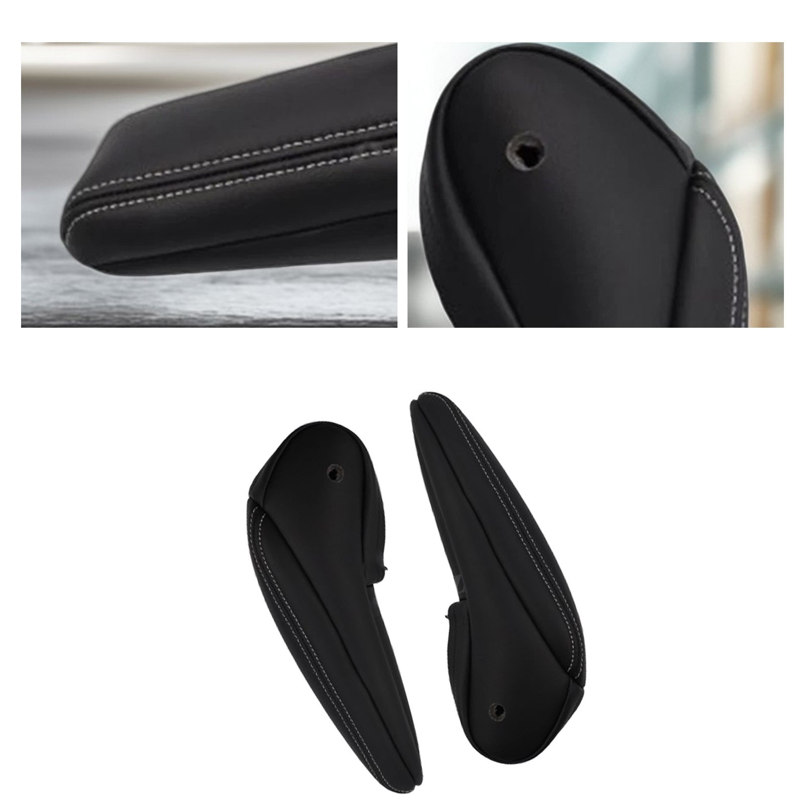 For 2011-2020 Dodge Grand Caravan Town Country Seat Armrest Cover Black 1 Pair