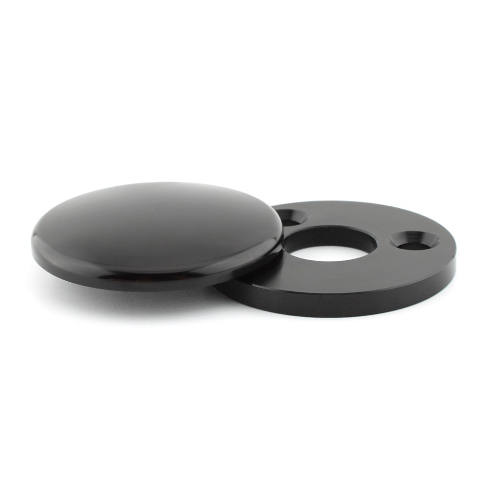 Motorcycle Fork Lock Cover Aluminum Alloy For Harley Road King 1994+ Black