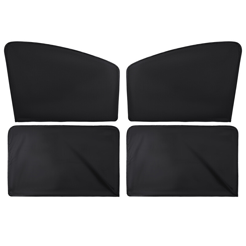 4Pcs Magnetic Car Side Window Sun Shade – 100% UV Protection Privacy Curtain BLK