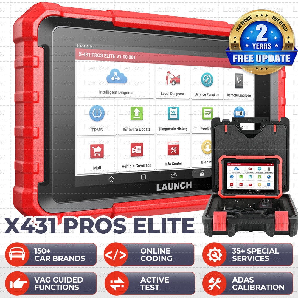 LAUNCH X431 Pros Elite V+ Pro3S+ Bidirectional Car Diagnostic Scanner Key Coding