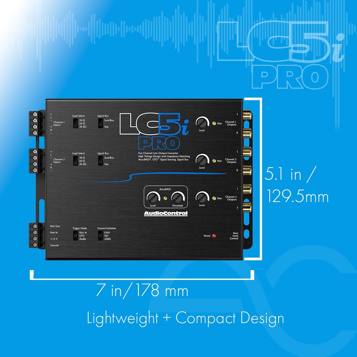AudioControl LC5i PRO+LPHGM72 Amplifier Integration Solution for Non-Amp GM