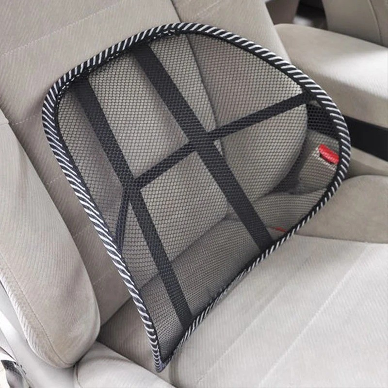 2PCS Car Seat Back Support Lumbar Support Cushion Massage Beads Ergonomic Design