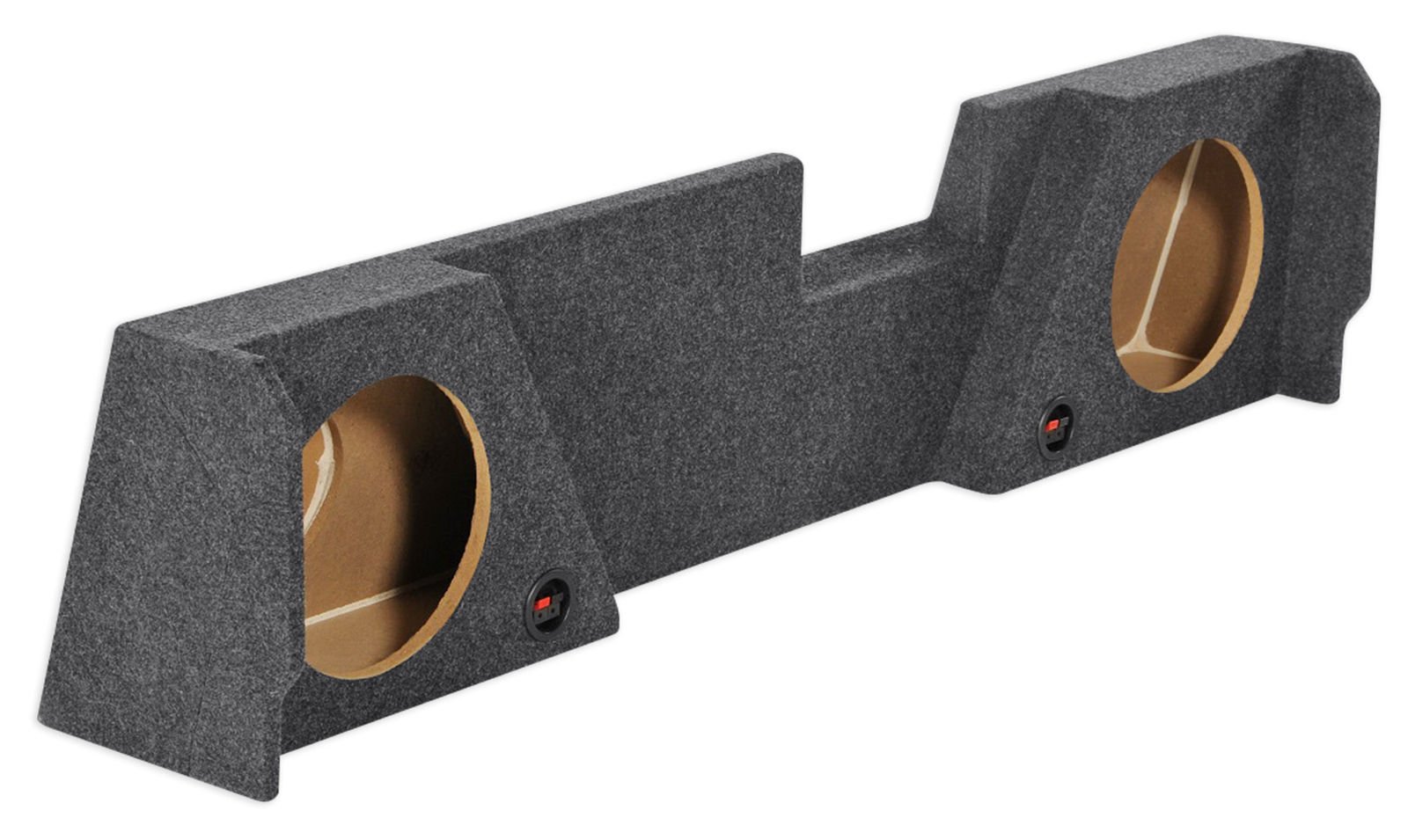 Double Cab Dual 10″ Downfire Subwoofer Sub Box Enclosure For 2014-2017 GMC/Chevy