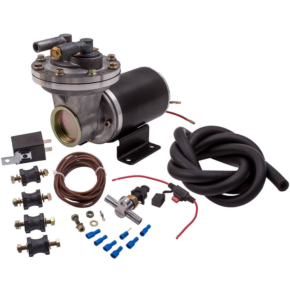 Electric Vacuum Pump Kit for Brake Booster 12 Volt 18″ to 22″ Easy Installation