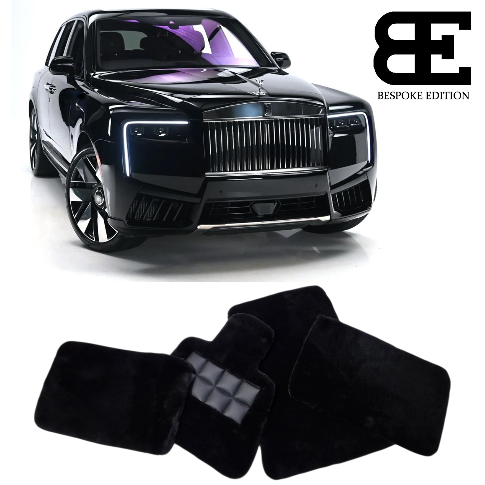 Floor Mats for Rolls-Royce Cullinan Lambswool Sheepskin New in stock FULL SET