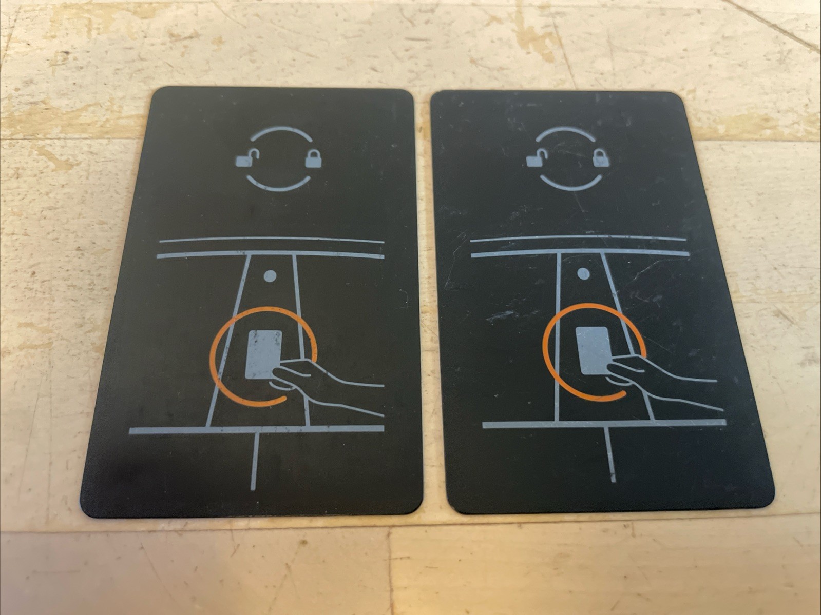 2 x OEM 2017-2025 TESLA MODEL 3 Y S X Cybertruck KEY CARD – HEAVILY USED