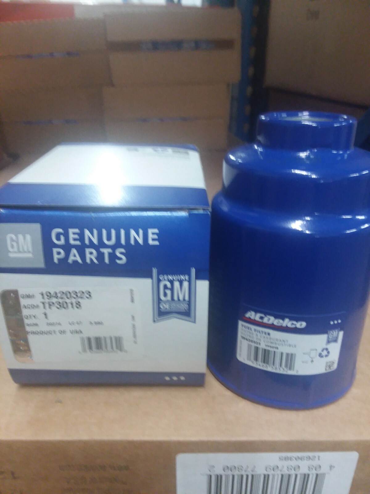 New BLUE TP3018 AC DELCO DIESEL FUEL FILTER TP3012 12664429 12633243 NEW DURAMAX