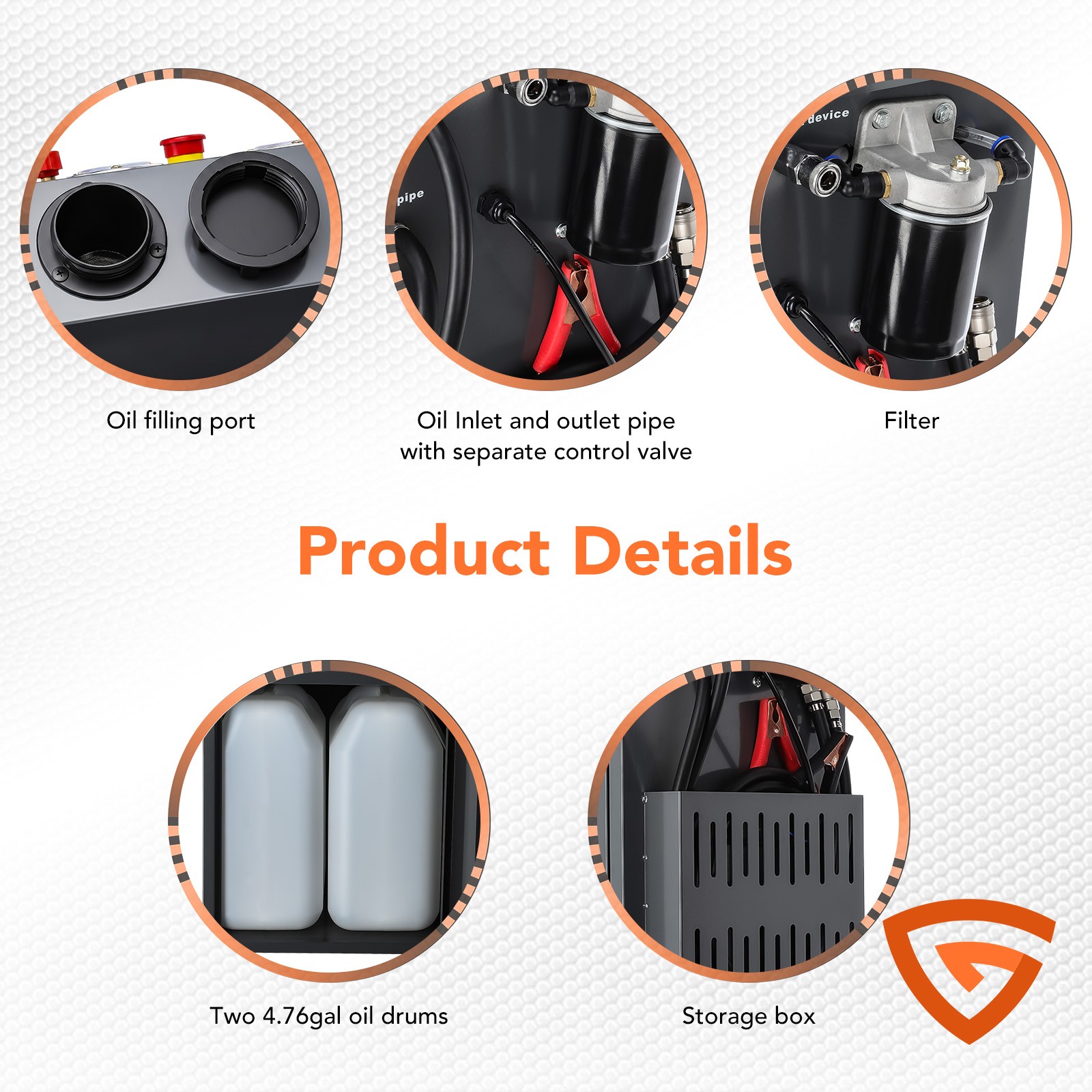 Auto Transmission Fluid Exchanger DC12V 120W Metal Plastic Black Gray Kit