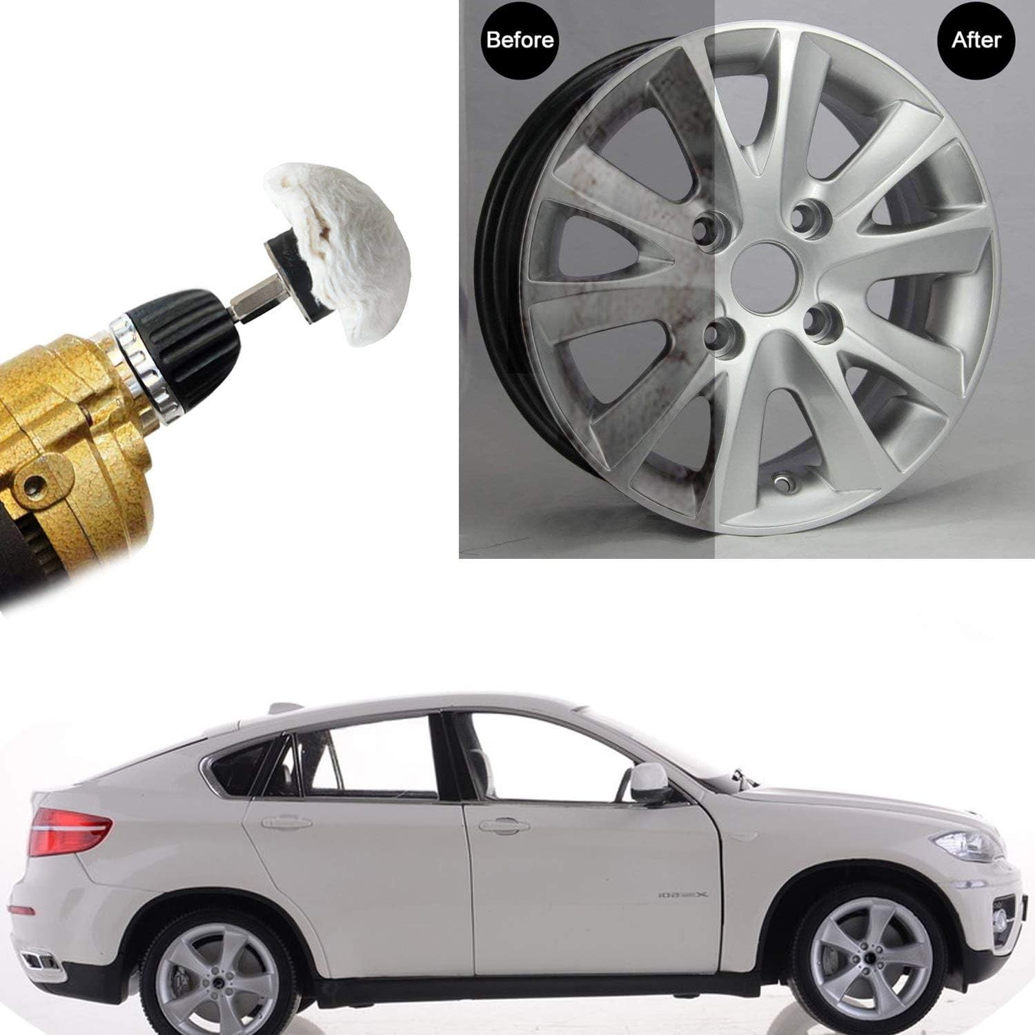 Reusable 12 Pcs Polishing Buffing Wheels for Drills – Perfect for Metals & More