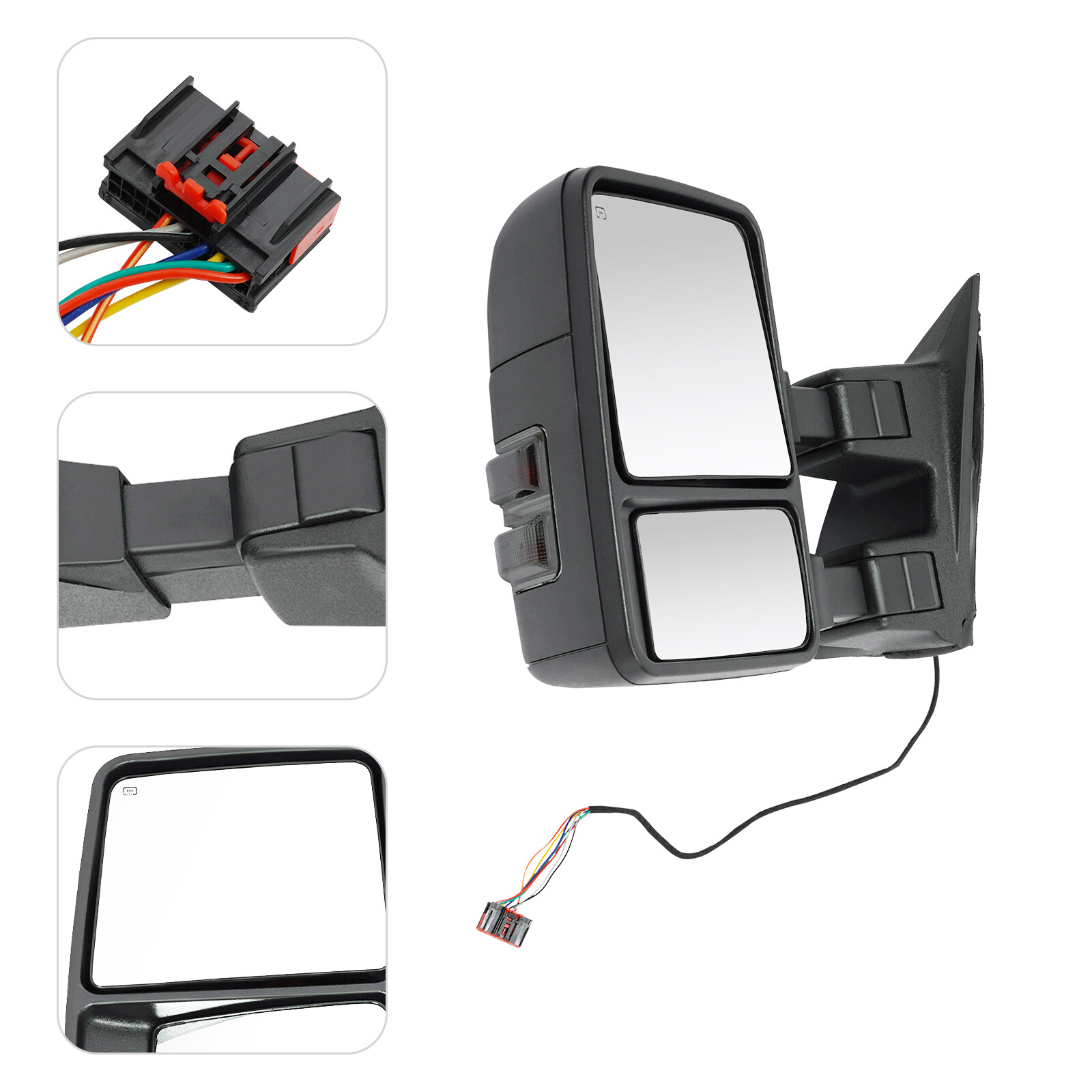 Left Side Mirror Heated Rear View Mirrors For 2008-2016 Ford F250 F350 F450