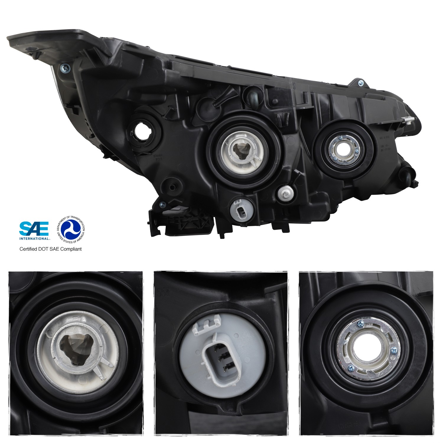 For 2015-2016 Honda CRV Halogen Type w/LED DRL Headlight Headlamp Left + Right
