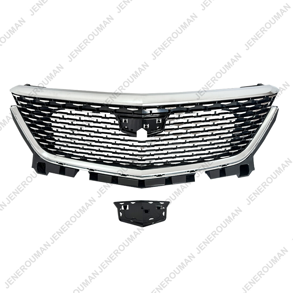 Chromed Grill Front Upper Grille For 2020-2025 Cadillac XT6 Without Camera Hole