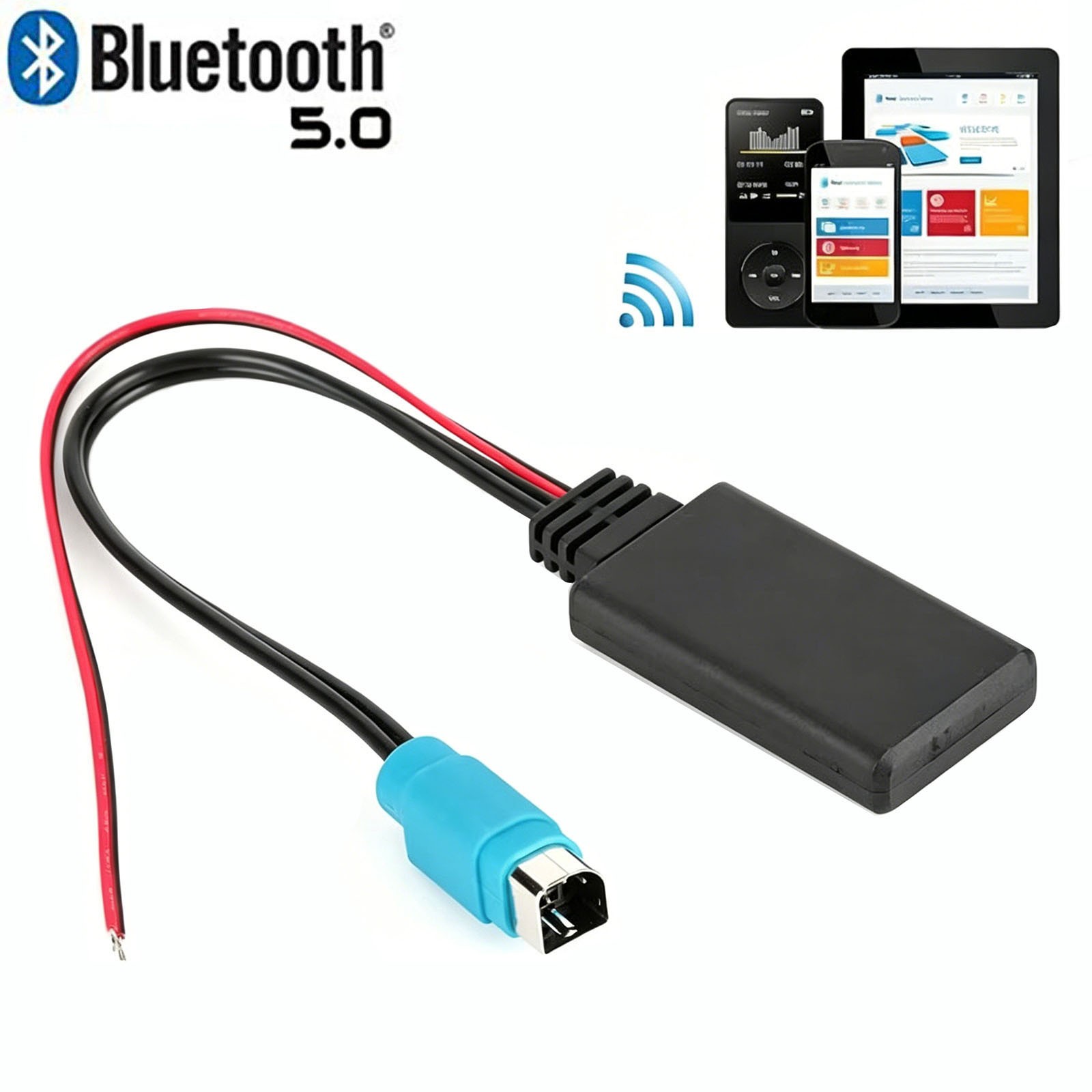 Bluetooth 5.0 Adapter Aux ALPINE CDA-9886 CDA-9886R CDA-9886M CDA-9887R KCE-236B