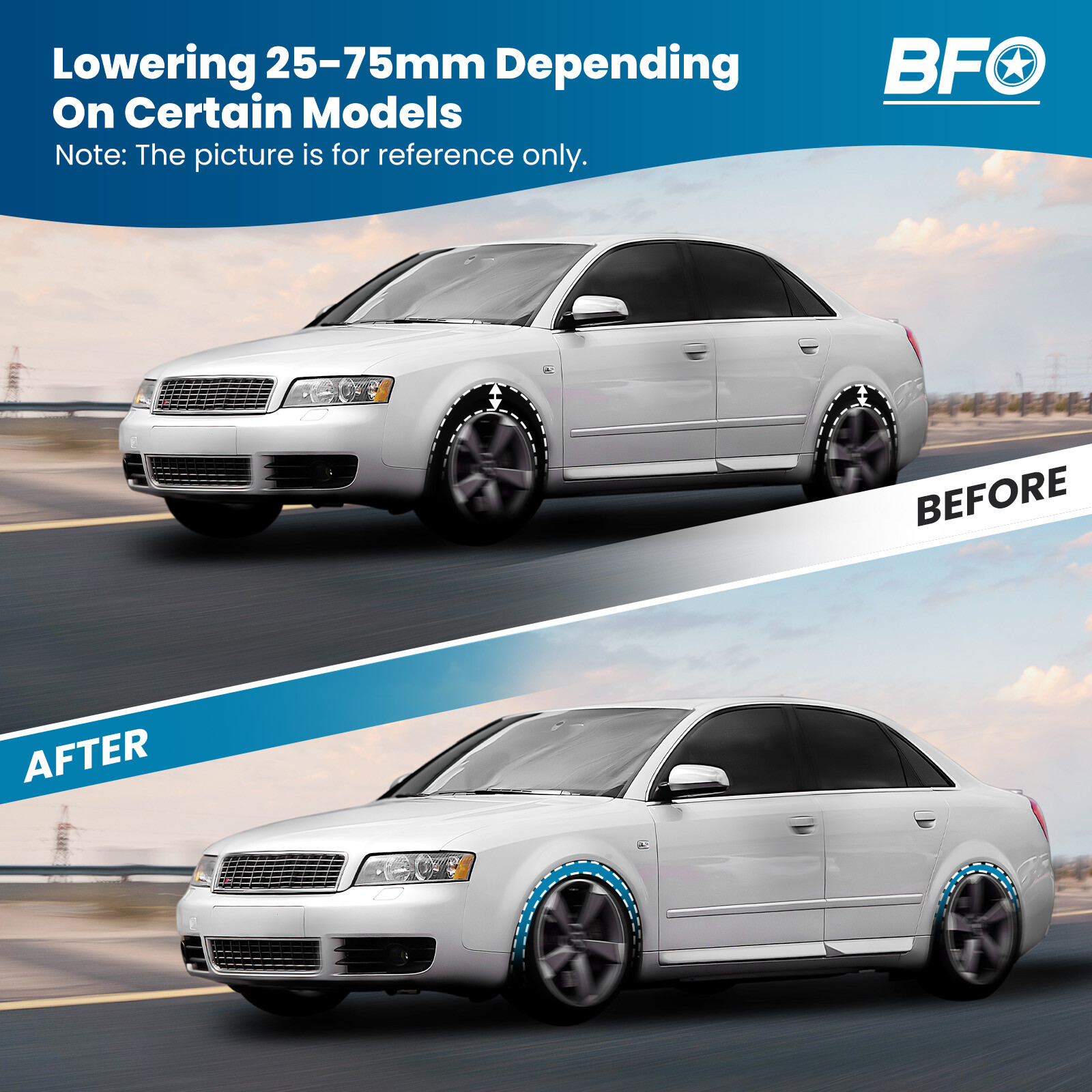 Lowering COILOVER Suspension Struts FOR MITSUBISHI LANCER Ralliart/DE/ES 02-06