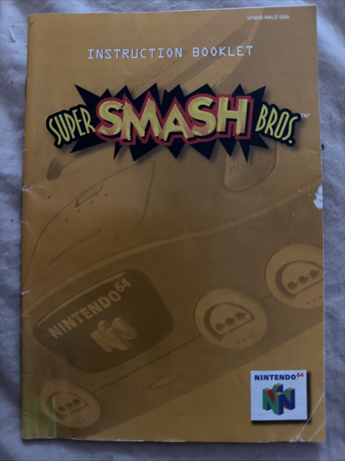 Super Smash Bros. – Nintendo 64 N64 1999 – Instruction Manual Booklet NO GAME