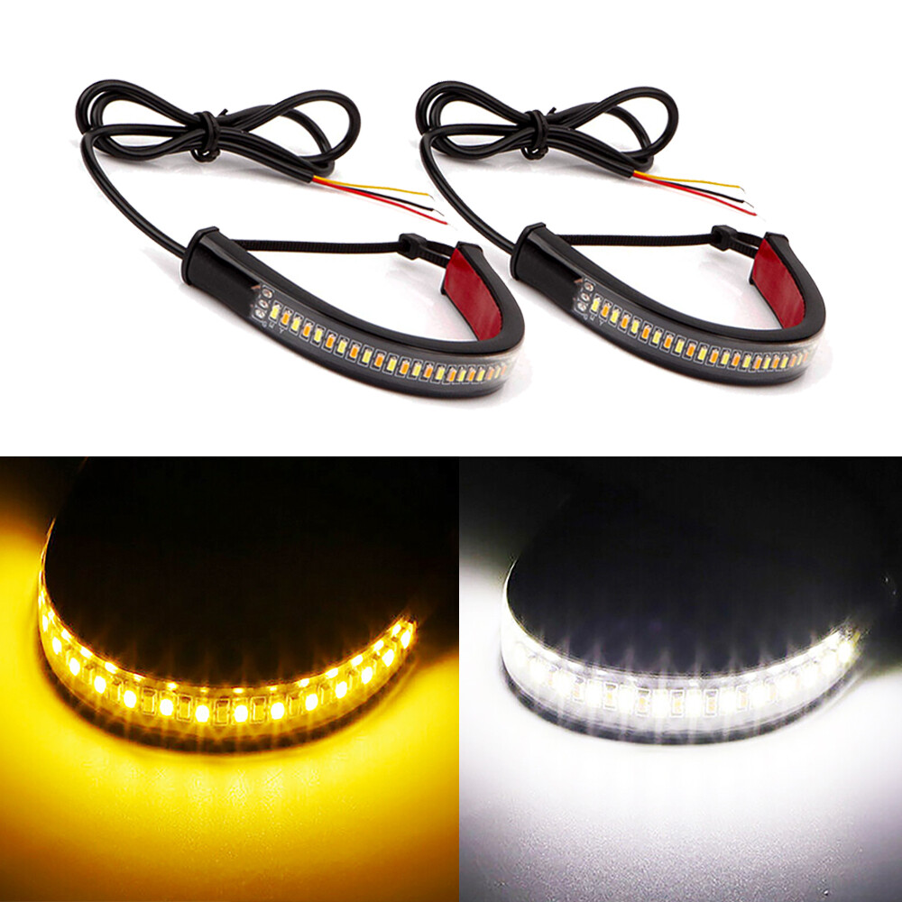 2 Waterproof 5.3” 12V Motor LED Strip Underbody Light For Car Motorcycle OXILAM