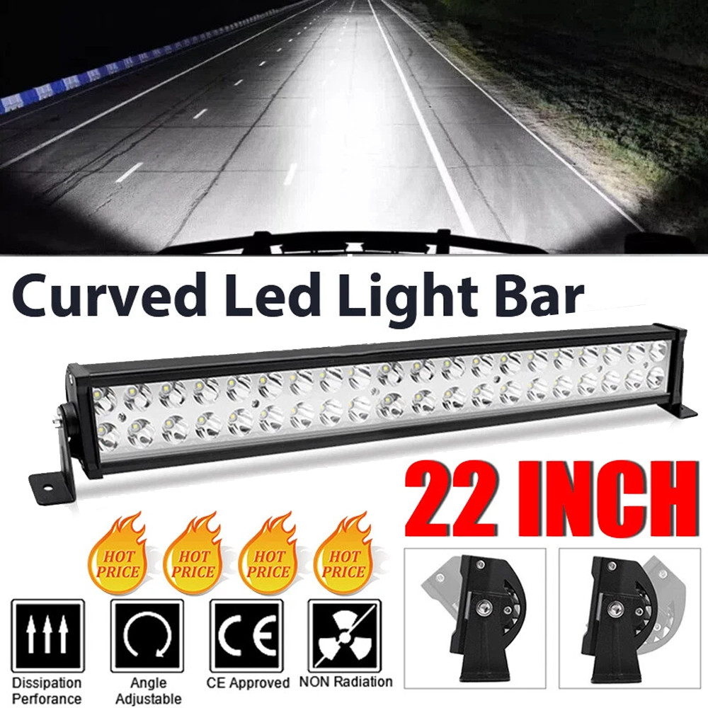 22″inch 1200W LED Light Bar Dual Row Spot Beam Work Light 4WD Truck SUV ATV 24″