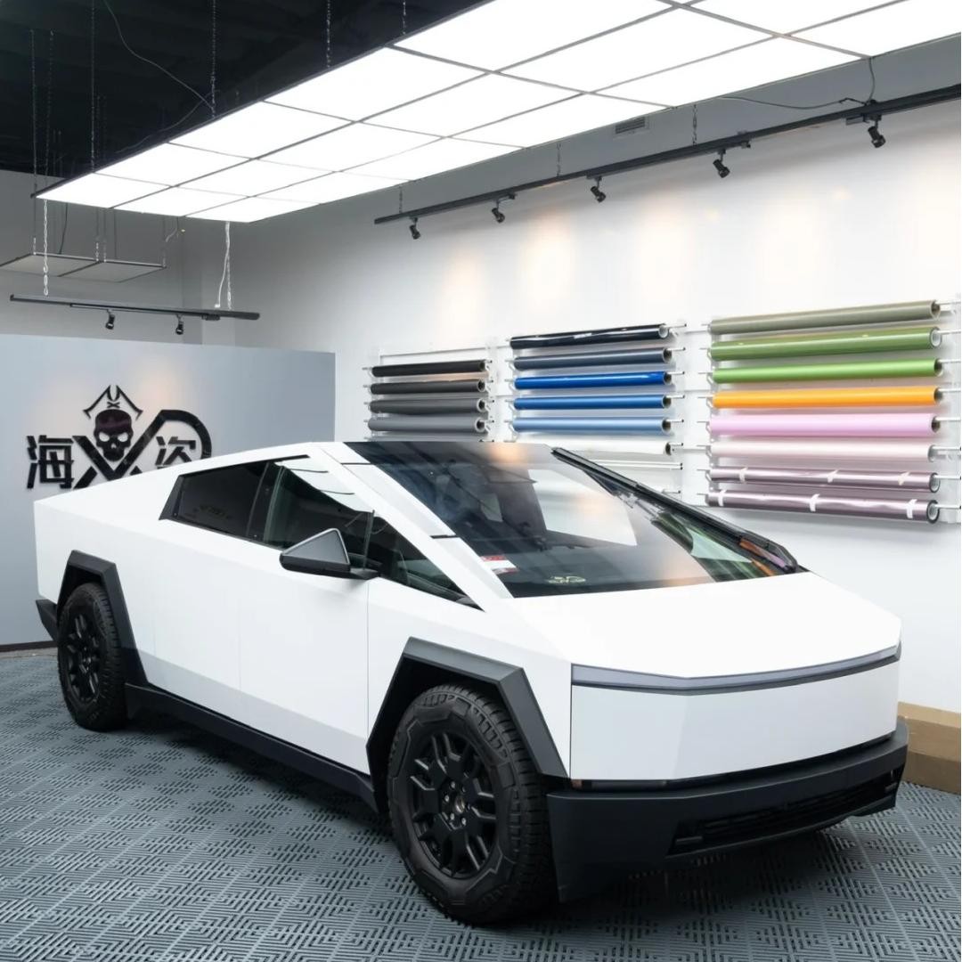 Cybertruck PreCut Kits PPF Paint Protection Film Wrap Color Change Matte White
