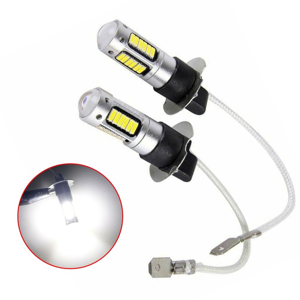 1800LM Fog Light DC 12V-24V Accessory Parts 1Pair H3 LED Bulbs Kit New