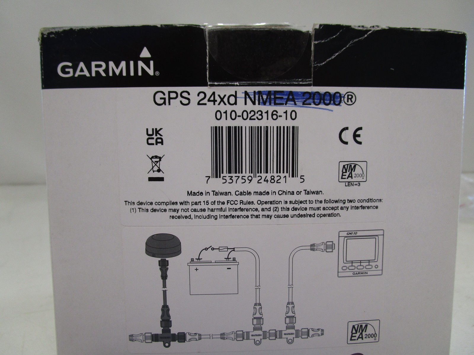 GARMIN GPS 24XD NMEA 2000 ANTENNA SENSOR WHITE 010-02316-10 MARINE BOAT