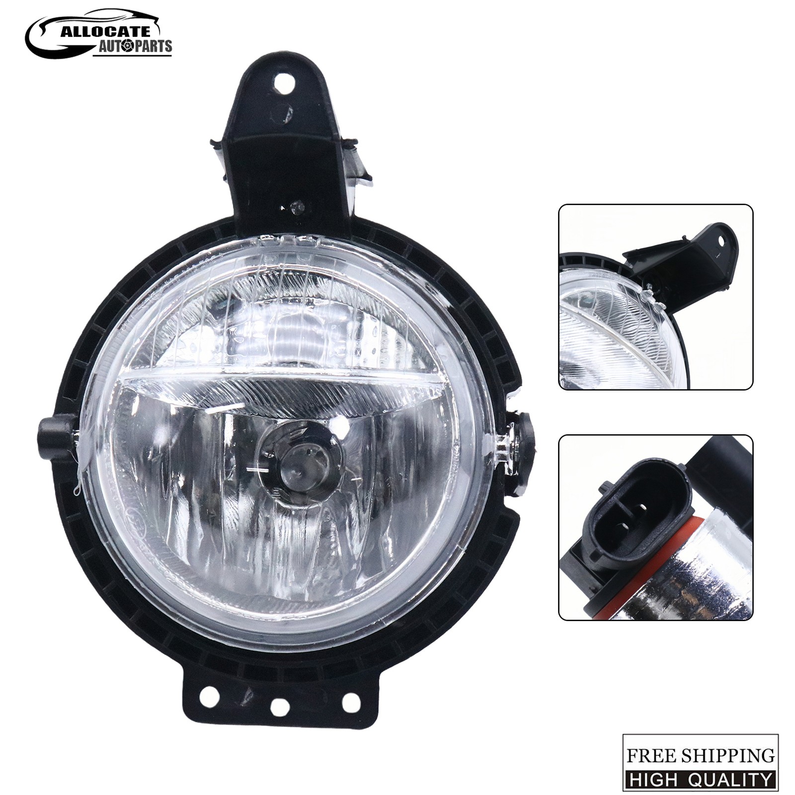 Front Left+Right Side Fog Light Lamp W/Bulb for Mini Cooper R55 R56 R58 R59 R60