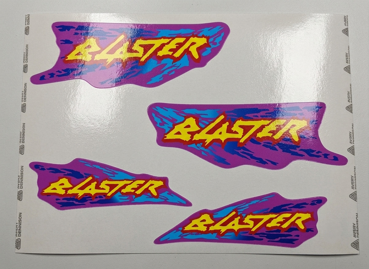 1994 Yamaha Blaster 200 Purple FULL Graphics Decal Kit Stickers GLOSSY