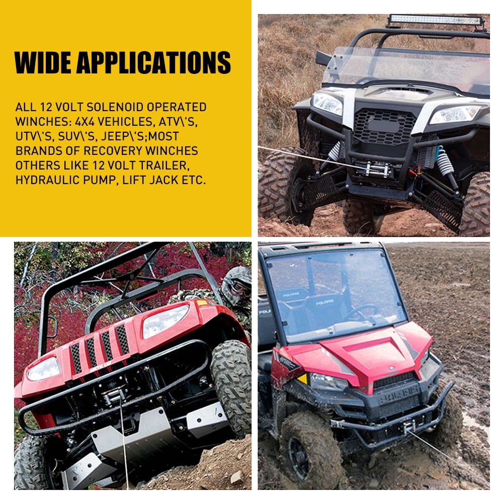 DC12V Wireless Winch Remote Control Kit Switch Handset for Car ATV SUV UTV Truck