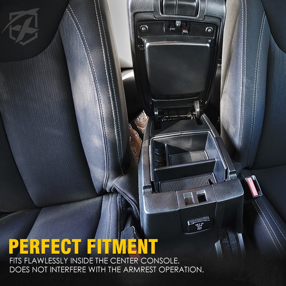 Xprite Center Console Armrest Storage Box for 2011-2018 Jeep Wrangler JK/JKU