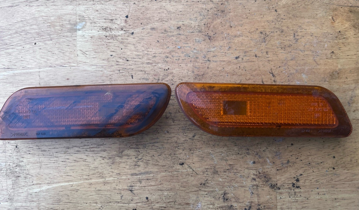 98-03 Mercedes W208 CLK320 CLK55 Front Right Left Side Turn Signal Lights Pair