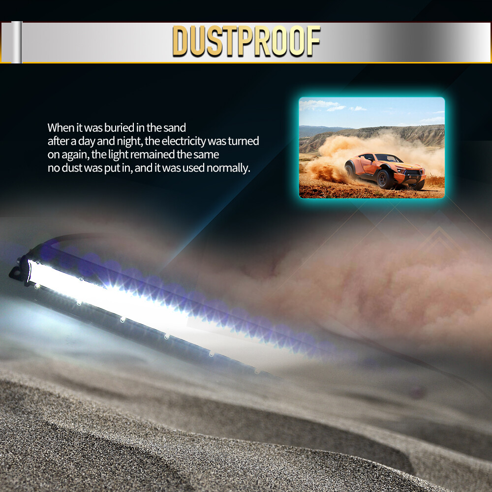 26″inch 2000W Dual Row LED Work Light Bar 4WD Truck SUV ATV Driving Lamp 25/24″
