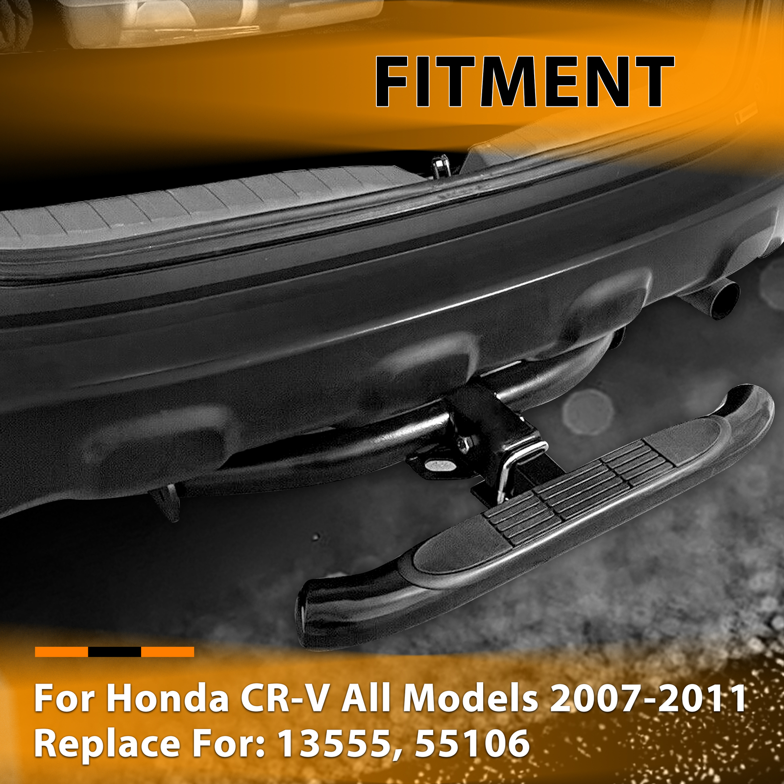 For 2007-2011 Honda CRV CR-V Class 3 Trailer Hitch Receiver Rear Bumper Tow 2″
