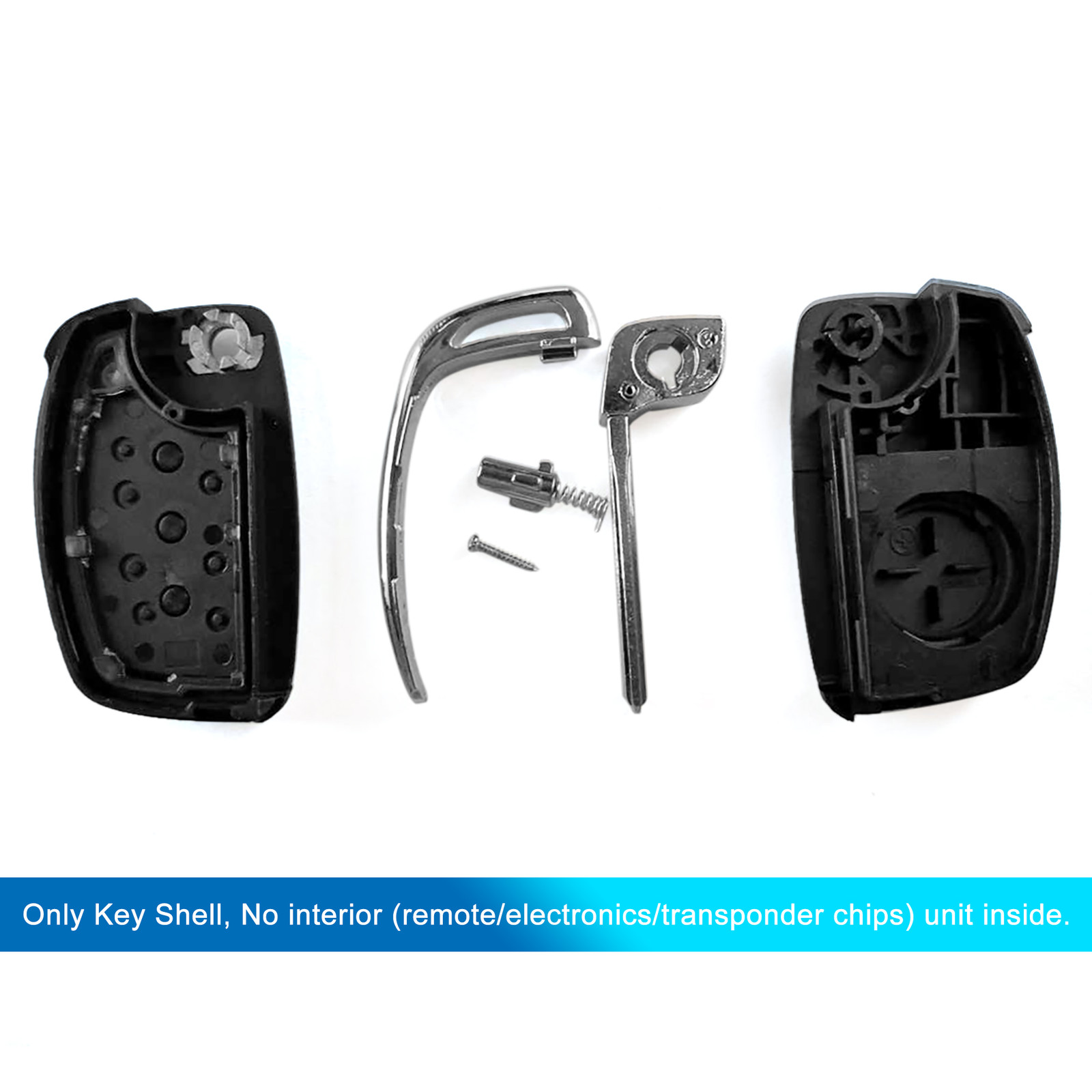 Car Replacement Key Fob Shell Case ONE Custom for Hyundai Santa Fe 3 Key Button