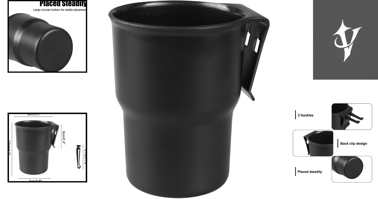 Universal Car Cup Holder Hook – Stylish Auto Beverage Organizer for All Vehicles